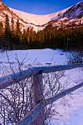 Sunrise At Tuckerman's With Fence 2 Photograph by Jeff Sinon