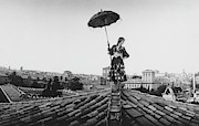 Talitha Getty Walking On Rooftop In Rome Photograph by Maurice Hogenboom