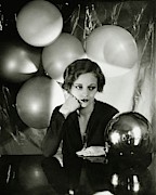 Tallulah Bankhead Surrounded By Balloons Photograph by Cecil Beaton