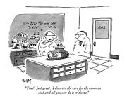 That's Just Great.  I Discover The Cure Drawing by Christopher Weyant