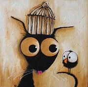 The cage Painting by Lucia Stewart