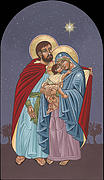 The Holy Family for the Holy Family Hospital of Bethlehem Painting by William Hart McNichols
