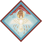 The Holy Spirit The Lord the Giver of Life The Paraclete Sender of Peace 093 Painting by William Hart McNichols