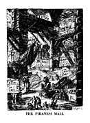 The Piranesi Mall Drawing by Sidney Harris