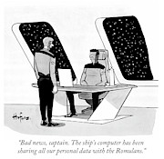 The Ship's Computer Has Been Sharing All Drawing by Kaamran Hafeez