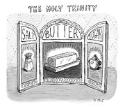 The Holy Trinity Drawing by Roz Chast