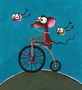 The Yellow Bike Painting by Lucia Stewart