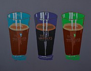 Three Beers Painting by Laura Toth