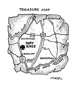 Treasure Map Drawing by Henry Martin