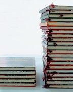 Two Stacks Of Books Photograph by Romulo Yanes