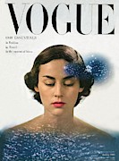 Vogue Cover Featuring Joan Petit Poster by Herbert Matter - Conde Nast