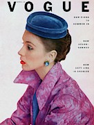 Vogue Cover Of Suzy Parker Photograph by John Rawlings