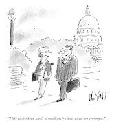 We Are Pro Myth Drawing by Christopher Weyant