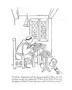 Well Sir Mauldred Foil The Saracen In?del? Drawing by Ned Hilton