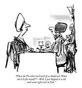 When The President Said Each Of Us Should Ask Drawing by Robert Weber