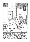 Whilst The Others Played Drawing by Glen Baxter