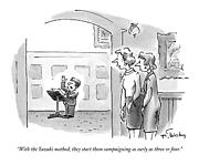 With The Suzuki Method Drawing by Mike Twohy