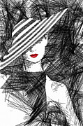 Woman with a Hat Digital Art by Rafael Salazar