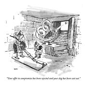 Your Offer To Compromise Has Been Rejected Drawing by George Booth