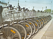 Paris Bikes Photograph by Georgia Clare