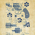 1881 Colt Revolving Fire Arm Patent Artwork Vintage
