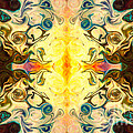 Abstract Ball of Energy Colorful Symmetrical Abstract Art by Omaste Witkowski