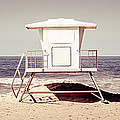 California Lifeguard Tower Retro Panoramic Picture Photograph by Paul Velgos