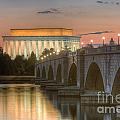 Lincoln Memorial and Arlington Memorial Bridge at Dawn I