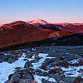 Moonrise Over The Presidential Range Photograph by Jeff Sinon