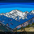 Mt Gardner in the Spring Abstract Painting 