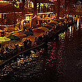 Riverwalk Night Photograph by Mary Jo Allen