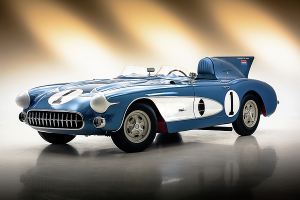 1956 Corvette SR2 Racer Coffee Mug by Stan Dzugan - Stan Dzugan