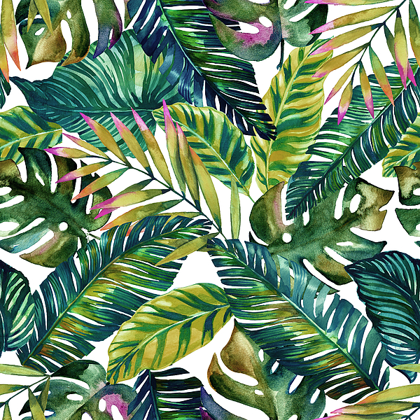 Banana Leaf Patterns Art for Sale