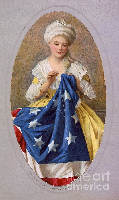 Betsy Ross, American Flag Design Zip Pouch by Science Source Betsy Ross, American Flag Design Zip Pouch by Science Source