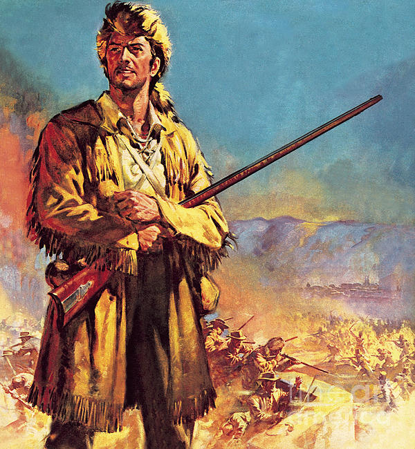 Davy Crockett Hero of the Alamo Coffee Mug by James Edwin McConnell -  Bridgeman Prints