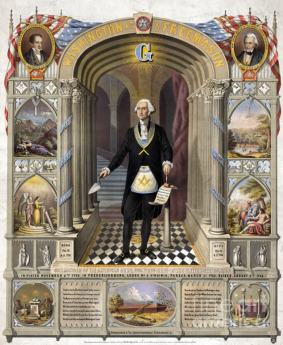 George Washington, Freemason Zip Pouch by Science Source - Science