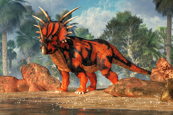 Styracosaurus Ornament by Daniel Eskridge - Daniel Eskridge