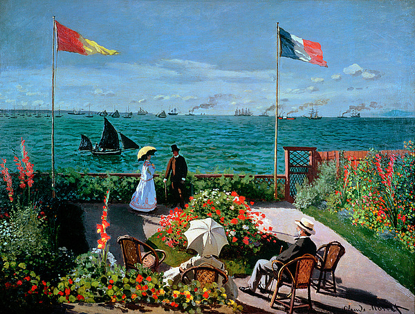 絵画① The Terrace at Sainte Adresse Jigsaw Puzzle by Claude Monet