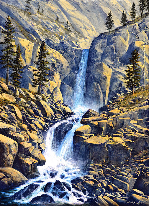 Wilderness Waterfall Tapestry by Frank Wilson - Frank Wilson