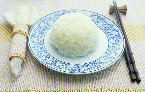 A Plate Of Steamed Rice Greeting Card by Otto Stadler