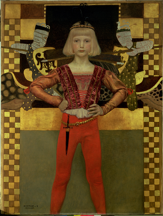 Boy In Medieval Costume, 1906 Tank Top by Franz Von Matsch - Bridgeman Prints Boy In Medieval Costume, 1906 Tank Top by Franz Von Matsch - Bridgeman Prints