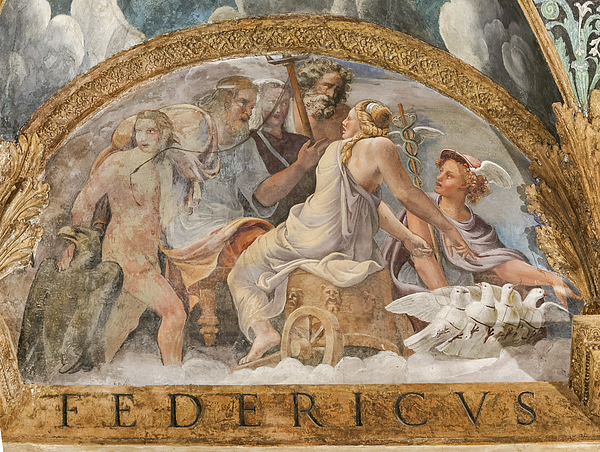 アート・デザイン・音楽 ZILLIS : Images de l'univers roman Detail Of The Vault: Lunette Representing Venus Who Obtains