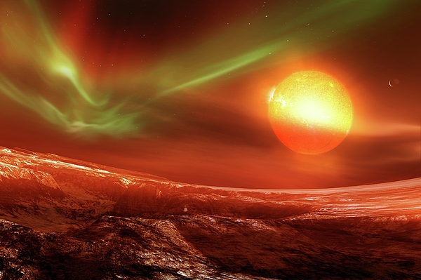 Exoplanet Kepler-438b Greeting Card by Detlev Van Ravenswaay