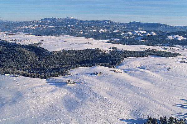 Fields Covered With Snow Jigsaw Puzzle by Larry Mayer - Photos.com