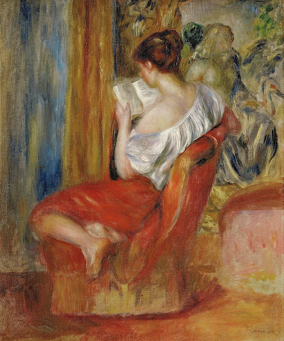 La liseuse-reading woman, around 1900. Oil on canvas, 56 x 46 cm