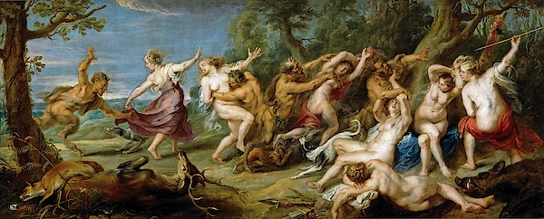 Pedro Pablo Rubens / 'Diana and her Nymphs surprised by Satyrs