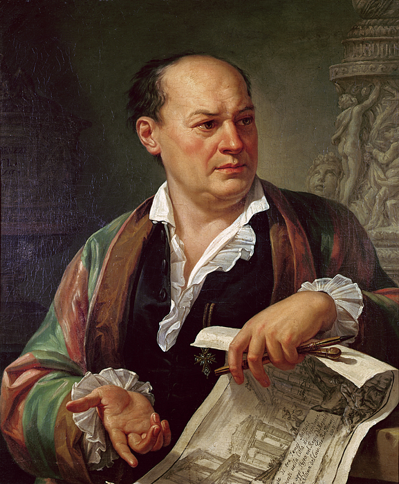 Portrait Of Giovanni Battista Piranesi, 1779 Jigsaw Puzzle by