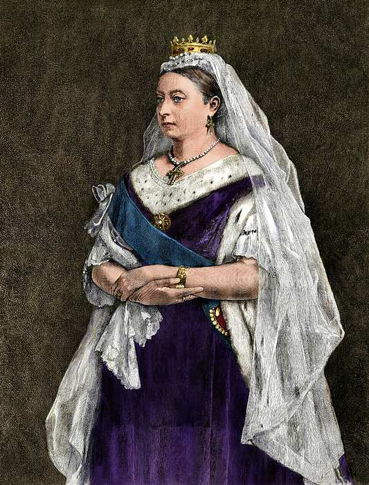 Portrait Of The Queen Of England, Victoria (1837-1901), 1872 - Colorisee  Engraving, 19th Century - Queen Victoria Of England, 1872 -  Digitally-colored Woodcut Of A 19th-century Illustration Jigsaw Puzzle by  American School - Bridgeman Prints