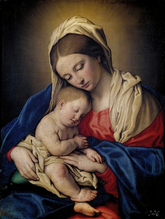 Sassoferrato / 'Madonna and Child', 17th century, Italian School