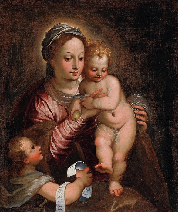 The Madonna And Child With The Infant Saint John The Baptist Spiral ...